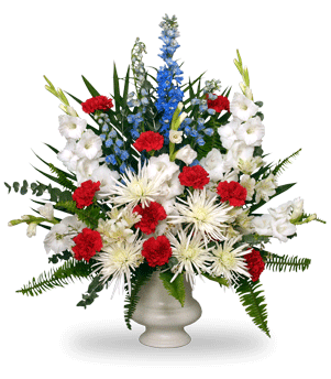 Patriotic Funeral Flower