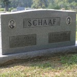 Headstone With Porcelain Portraits