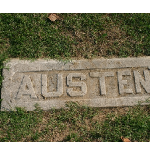 Flat headstone