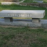 Bench cemetery monument