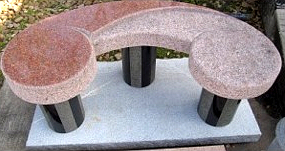 Unique Stone Bench
