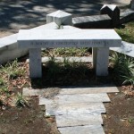 cemetery bench monument