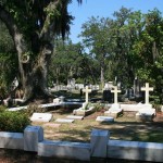 Family Plot With Several Cross Headstones
